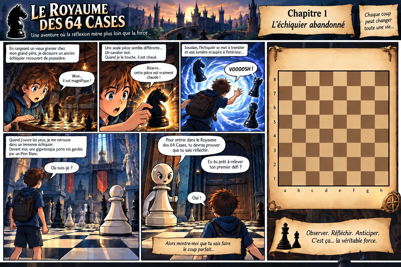 Bande dessinée du chapitre 1